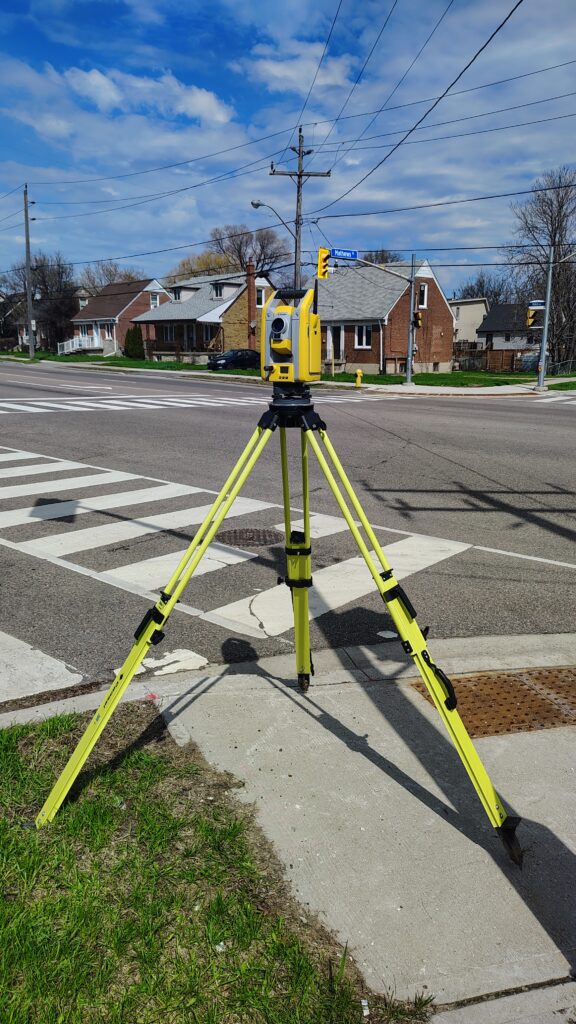 As-built surveying in Toronto Ontario using survey equipment